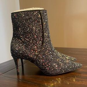 Anthropology Schutz Glitter Ankle Boots